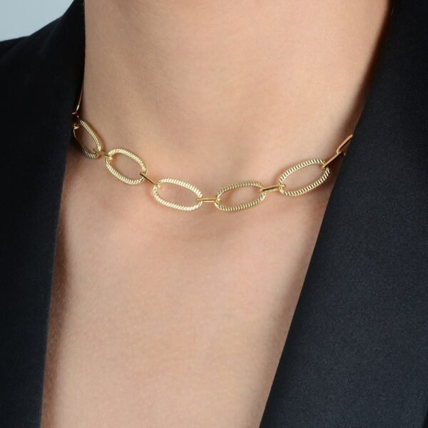 Chocker Dourada Cartier com Extensor - Imagem 2