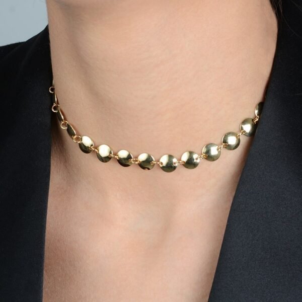Chocker Dourada Esferas com Extensor - Imagem 2