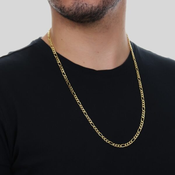 Corrente Dourada Masculina Elo 3 por 1 - Imagem 2